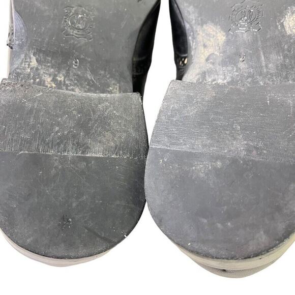 Aston Grey Collection Cross Mens Black Leather Wingtip Oxford Dress Shoes sz 9 - Picture 14 of 16